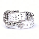 Hip-hop punk rhinestone belt crown decoration