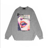 Purple Brand Long Sleeve T-Shirt Fashion Loose Long Sleeve Top