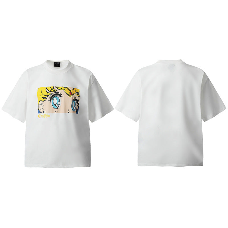 Men Vintage T-Shirts Saint Michael Sailor Moon "Tsukino Usagi"