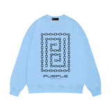 Purple Brand Sweatshirt Loose Crew Neck Sweater