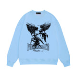 Purple Brand Sweatshirt Loose Crew Neck Sweater