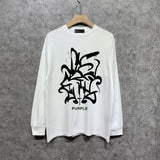 Purple Brand Long Sleeve T-Shirt Fashion Loose Long Sleeve Top