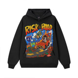 Vintage Hoodie American print crew neck hooded sweater