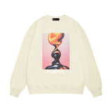 Purple Brand Sweatshirt Loose Crew Neck Sweater