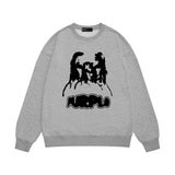 Purple Brand Sweatshirt Loose Crew Neck Sweater