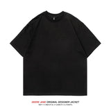 Men's T-Shirts Summer Short-Sleeved T-shirt Men's Loose All-Match Solid Color Casual
