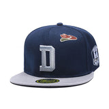 Trendy flat brimmed hat sun protection