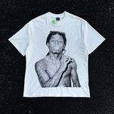 Men Vintage T-Shirts Vintage Wash Large Size Loose Print T-Shirt