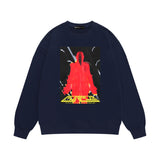 Purple Brand Sweatshirt Loose Crew Neck Sweater