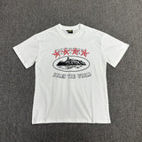 Corteiz T Shirt Short Sleeve Letter Flower