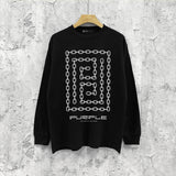Purple Brand Long Sleeve T-Shirt Fashion Loose Long Sleeve Top