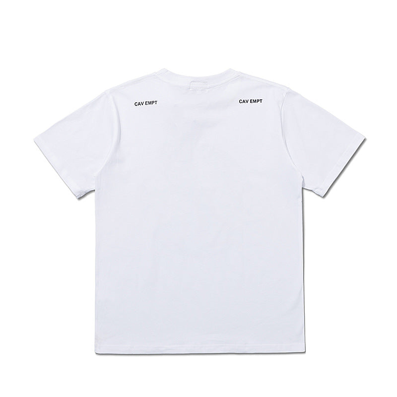 C.e t shirts earth pattern printing round neck pullover for men and women