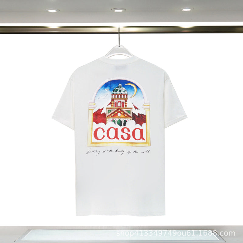 Casablanca T Shirts Unisex Fashion Loose Tee