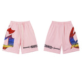 Godspeed Shorts GOD Letter Pattern Casual Loose Shorts