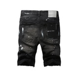 Purple Brand Denim Shorts High Street Black