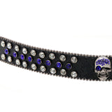 Hip-hop punk rhinestone belt skull punk dark style
