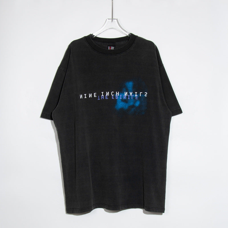 Mens Vintage T-Shirts Vintage Tee NINE INCH NAILS Washed and Old T-Shirts
