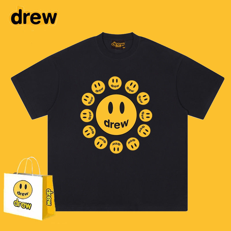 Drew T Shirts Cotton Short Sleeve Loose