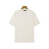 Fog Essentials T Shirts Spring Summer FOG Flocking Letter Crew Neck Short Sleeves