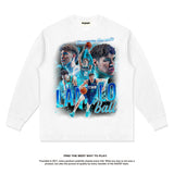 Nba Long Sleeve Shirt Autumn and Winter Long Sleeve T-shirt Men's and Women's Bottoming Shirt