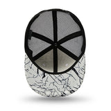 Trendy flat brimmed hat summer mesh sunshade breathable
