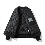 Mens Vintage Jackets Tide Padded Flight Suit Baseball Jacket