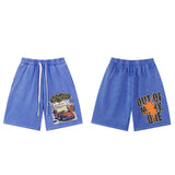 Godspeed Shorts Summer GOD Racing Letter Pattern Casual Loose Shorts
