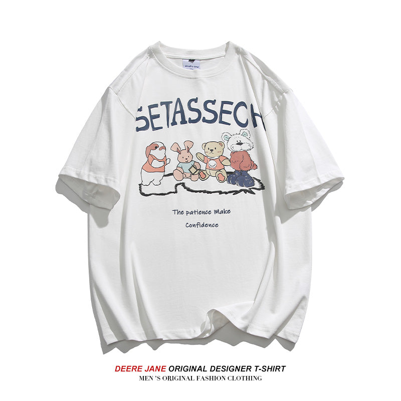 Men's T-Shirts Short-Sleeved T-shirt Men's Summer Couple Casual Loose