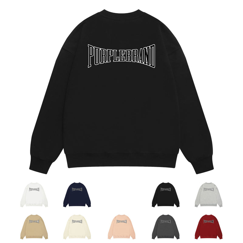 Purple Brand Sweatshirt Loose Crew Neck Sweater