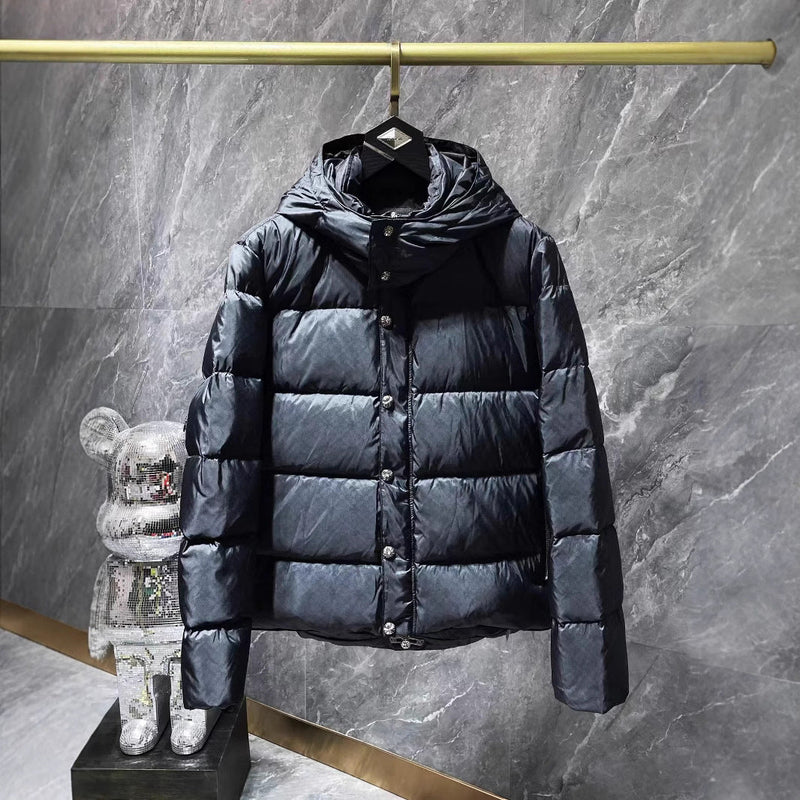 CHH Chrome Heart Coat Winter Hooded Down Jacket Warm Casual