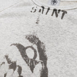 Mens Vintage T-Shirts Saint Michael Crew Neck Sweater Loose Versatile Long Sleeves
