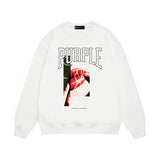 Purple Brand Sweatshirt Loose Crew Neck Sweater
