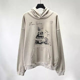 Mens Vintage T-Shirts vintage American hooded sweater loose