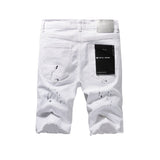 Purple Brand Denim Shorts High Street White Paint Dot