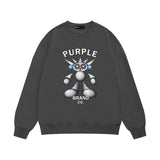 Purple Brand Sweatshirt Loose Crew Neck Sweater