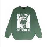 Purple Brand Long Sleeve T-Shirt Fashion Loose Long Sleeve Top