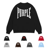 Purple Brand Sweatshirt Loose Crew Neck Sweater