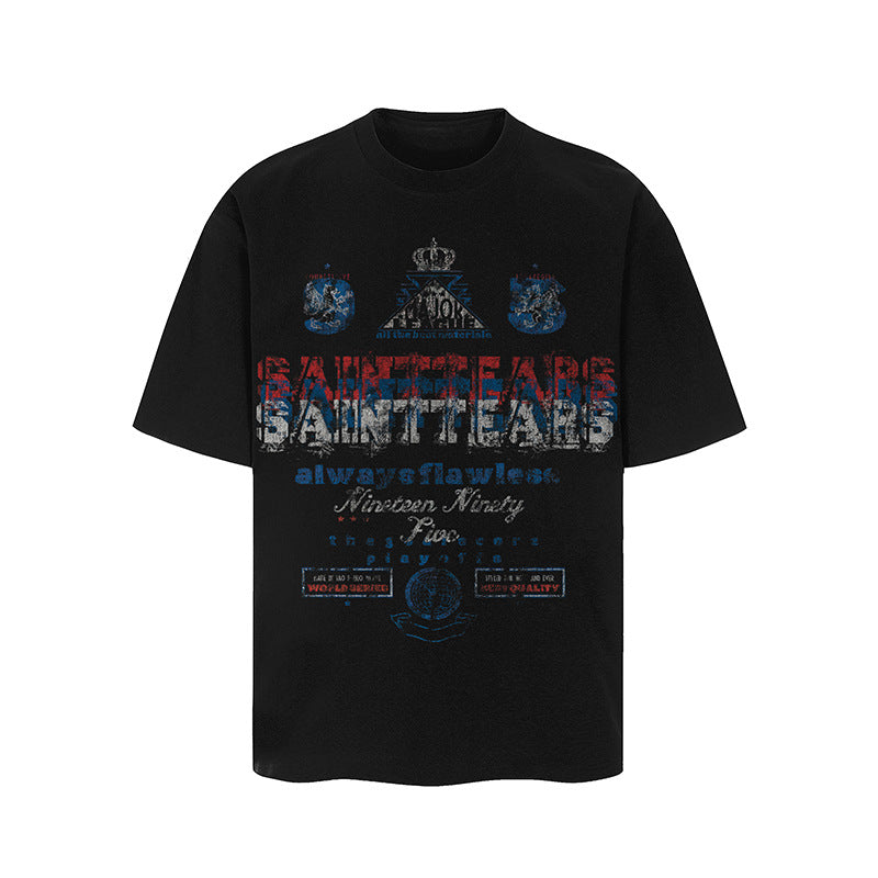 Men Vintage T-Shirts Saint Michael Tee Saint Tears