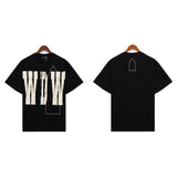 Who Decided War T Shirts Who Decided War Letter Short Sleeve Loose Pop Retro T-Shirt