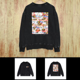 Purple Brand Distressed Sweatshirt Retro Vintage Crew Neck Sweater
