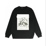 Purple Brand Long Sleeve T-Shirt Fashion Loose Long Sleeve Top