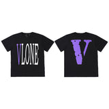 Vlone T Shirts Short Sleeve Men's and Women's T-shirt