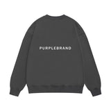 Purple Brand Sweatshirt Loose Crew Neck Sweater