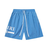 Amiri shorts drawstring slacks alphabet shorts