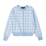 Ralph Lauren Knitted sweaters RL Pony Embroidered Checked Knitted Cardigan Crew Neck