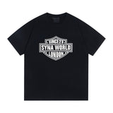 Synaworld T Shirts central cee Short Sleeve Classic Letter Print Loose Casual T-Shirt