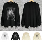 Purple Brand Long Sleeve T-Shirt Fashion Loose Long Sleeve Top