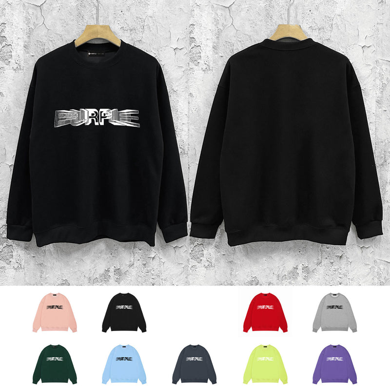 Purple Brand Sweatshirt Loose Crew Neck Sweater