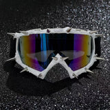 Trendy punk glasses metal rivet eye protection sponge