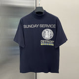 Jesus Is King T Shirt Big Talker Short Sleeve Tfog High Street Small Neckline Printing